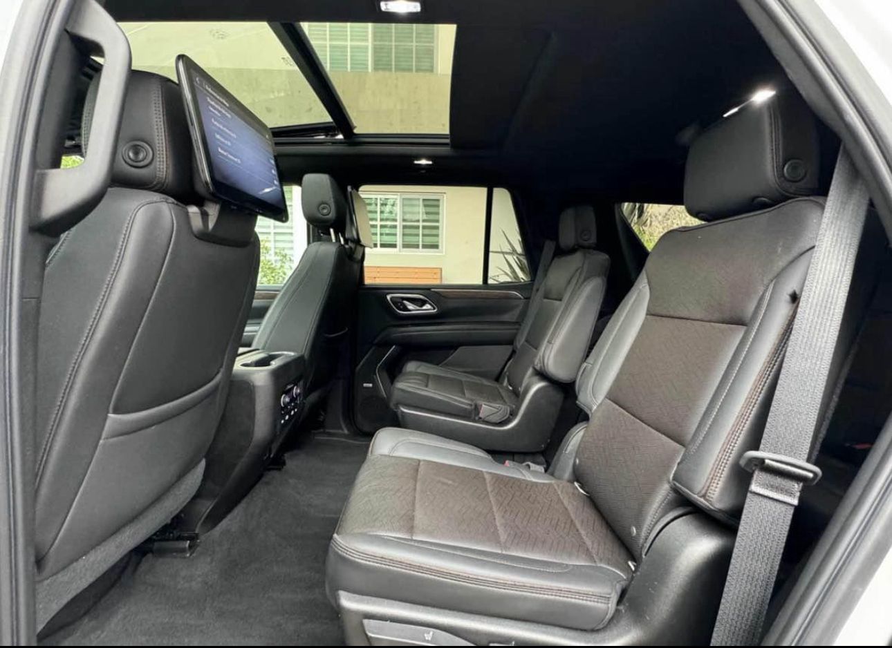 Chevrolet Suburban 2023 Premium white rear view